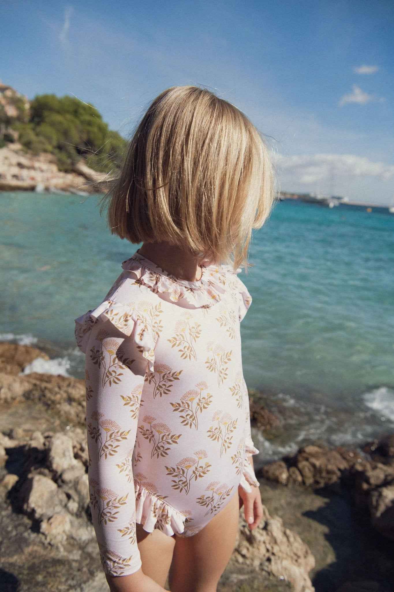 Maillot bébé fille Anti-UV, manches longues | JASMINE BEBE