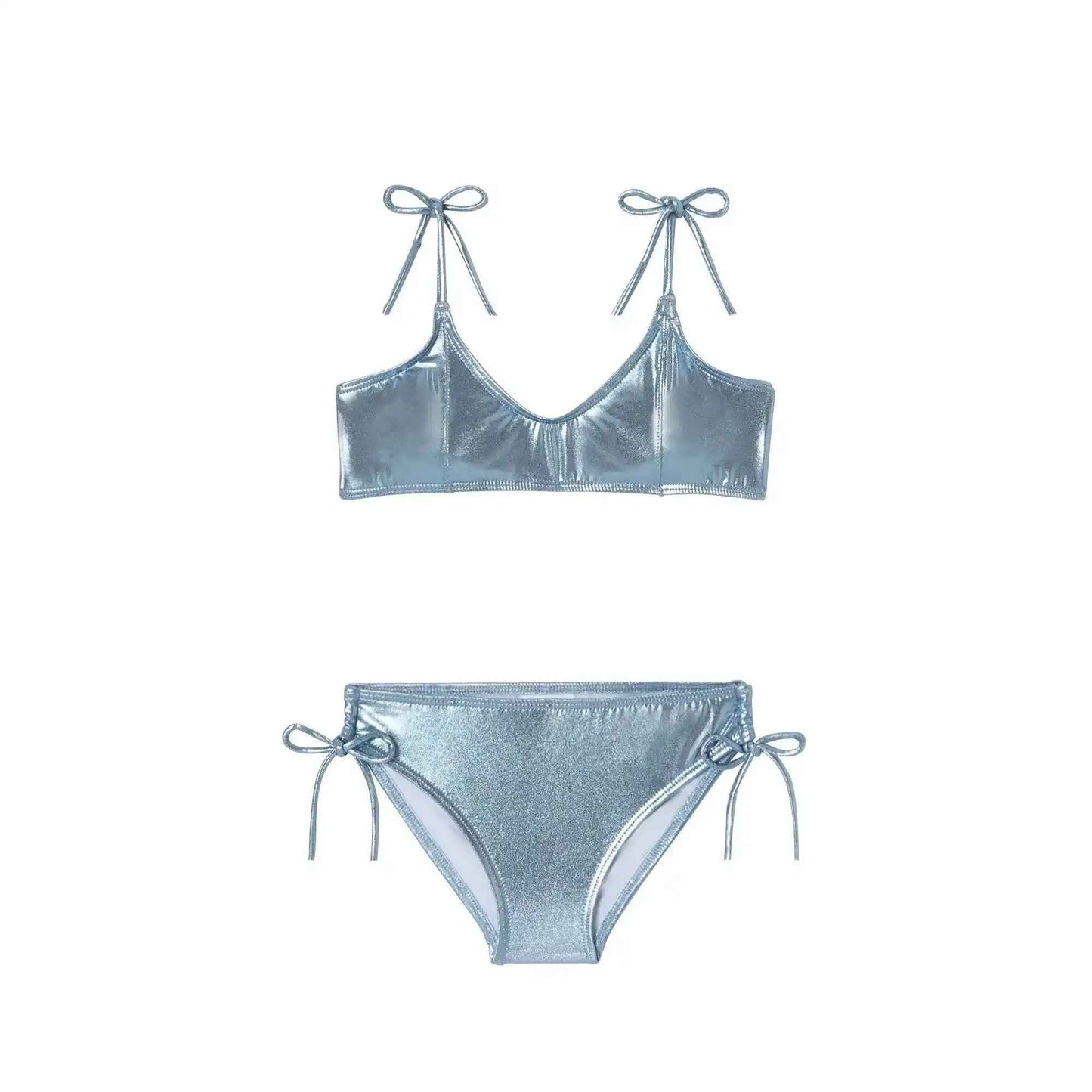 Maillot de bain deux pièces fille, ciel iridescent | SORBET 2P