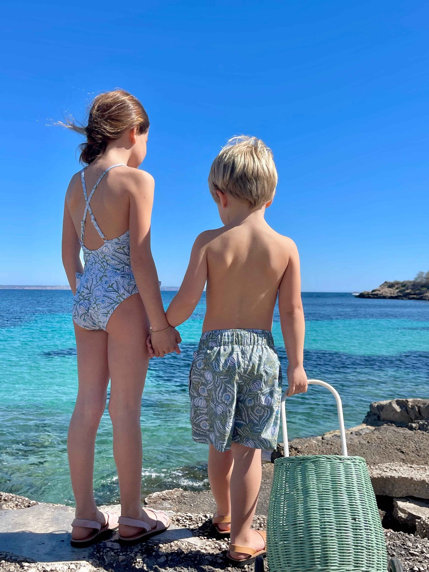 Short de bain garçon, imprimé kaki | POPPY SHORT