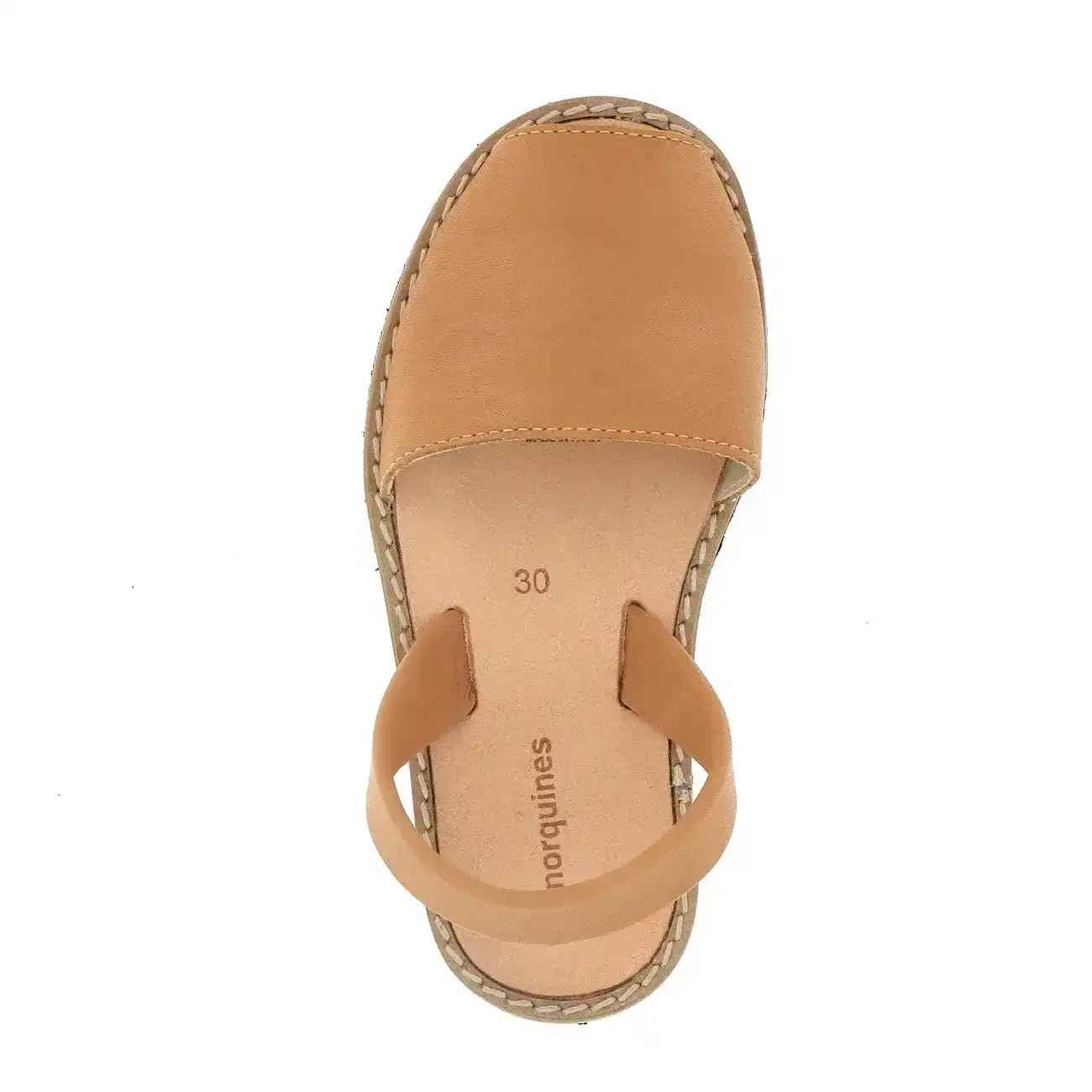 Sandales en cuir camel |  AVARCA CUIR NATUREL