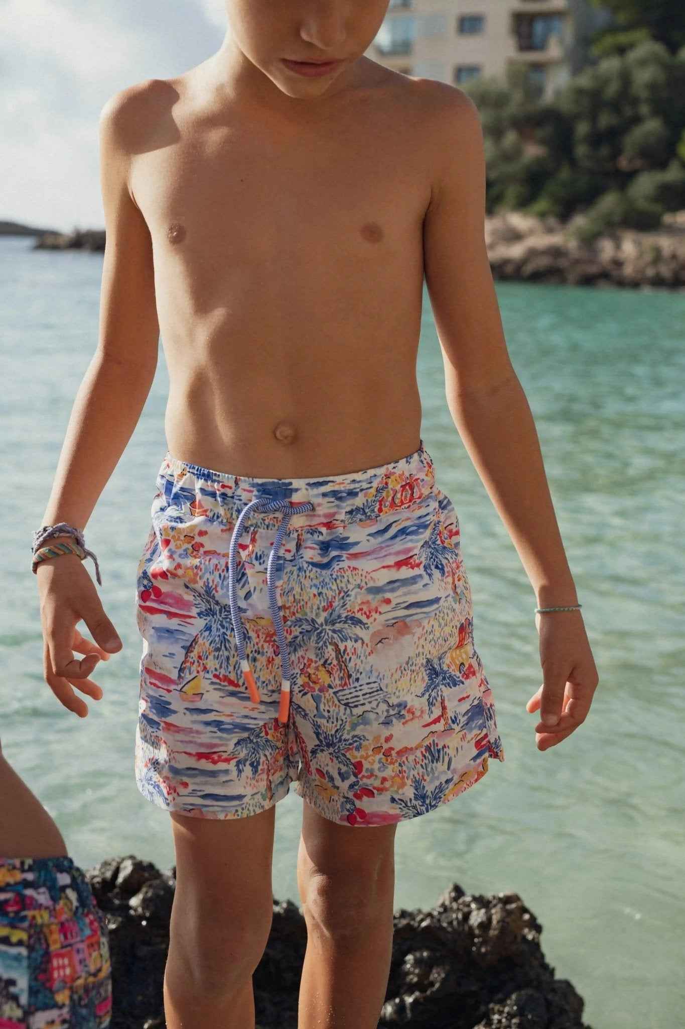 Short de bain garçon, imprimé | GIGI