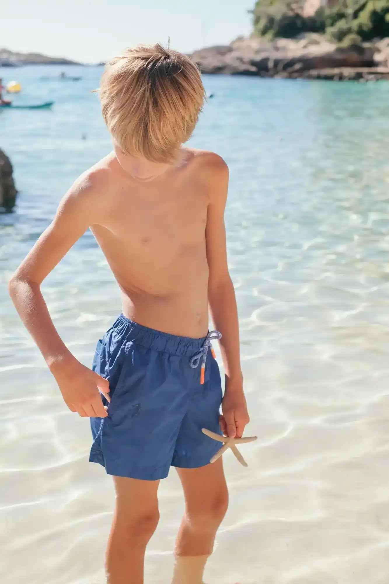 Short de bain garçon, indigo | CAPRI