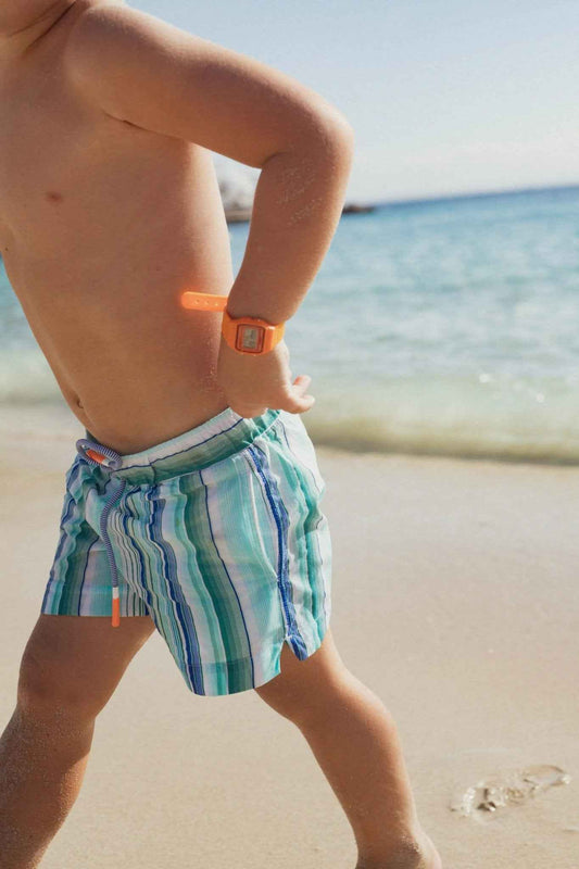 Short de bain garçon, rayures | LAGOON